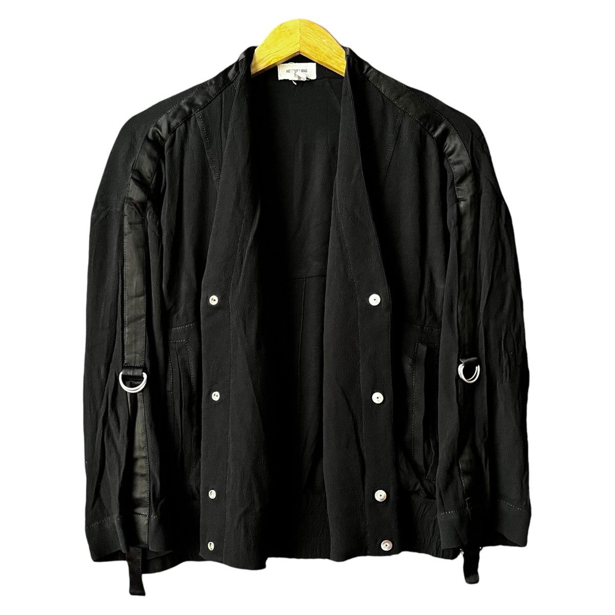 Helmut Lang Helmut Lang D Ring Crepe Black Cardigan Size M / US 6-8 / IT 42-44 - 3 Thumbnail