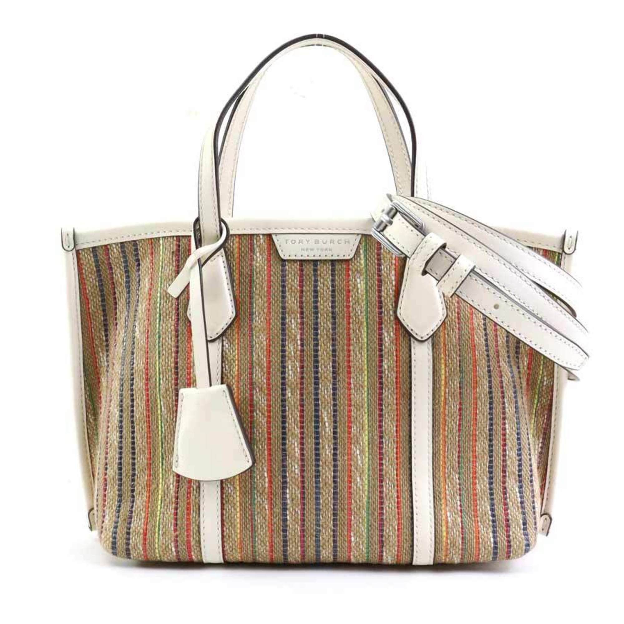 Tory Burch Tory Burch handbag shoulder bag raffia leather multicolor women's h30612k Size ONE SIZE - 1 Thumbnail