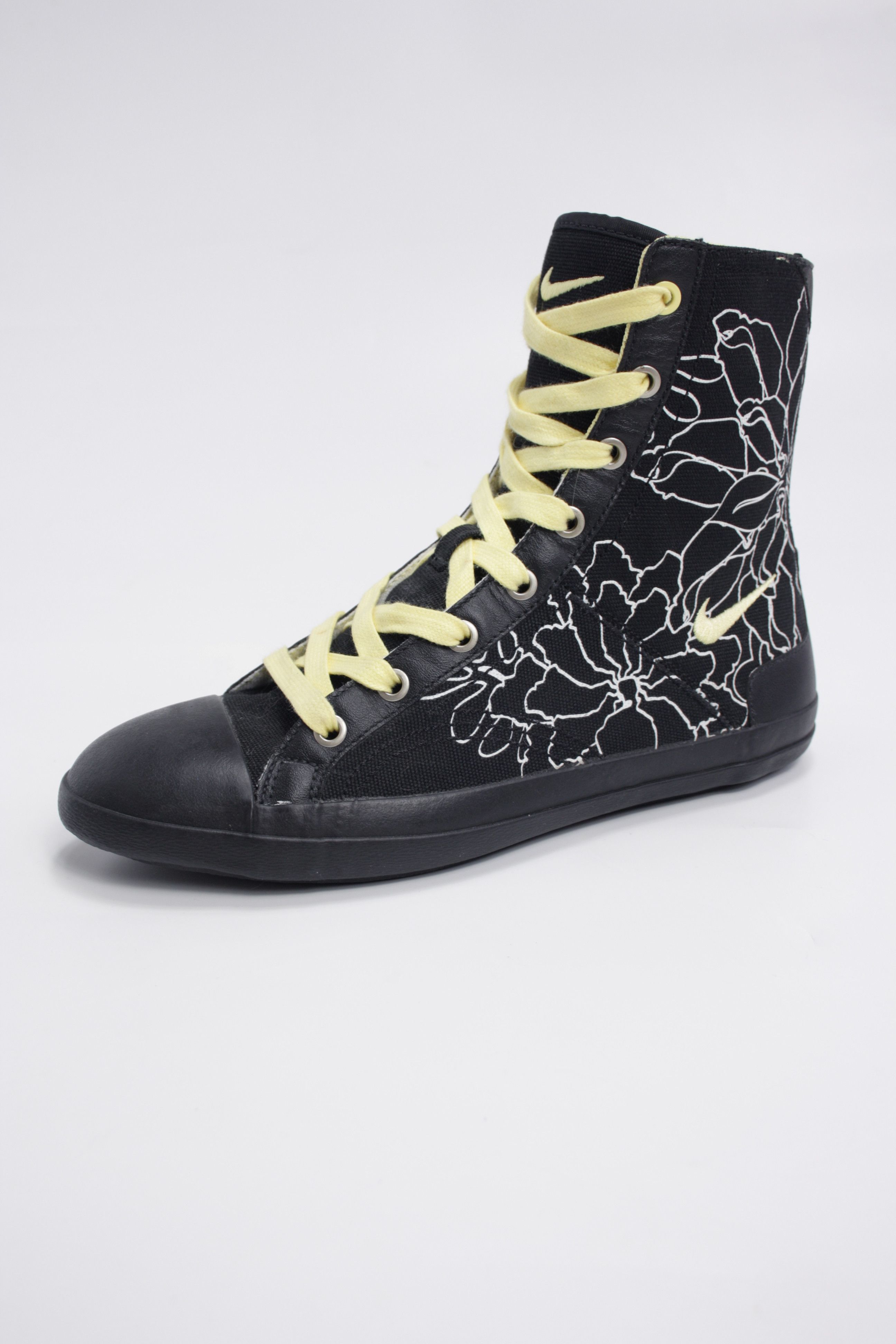 Nike Nike Sixton Y2K Floral Printed Canvas Hi-Top Trainers Size US 7 / IT 37 - 3 Thumbnail