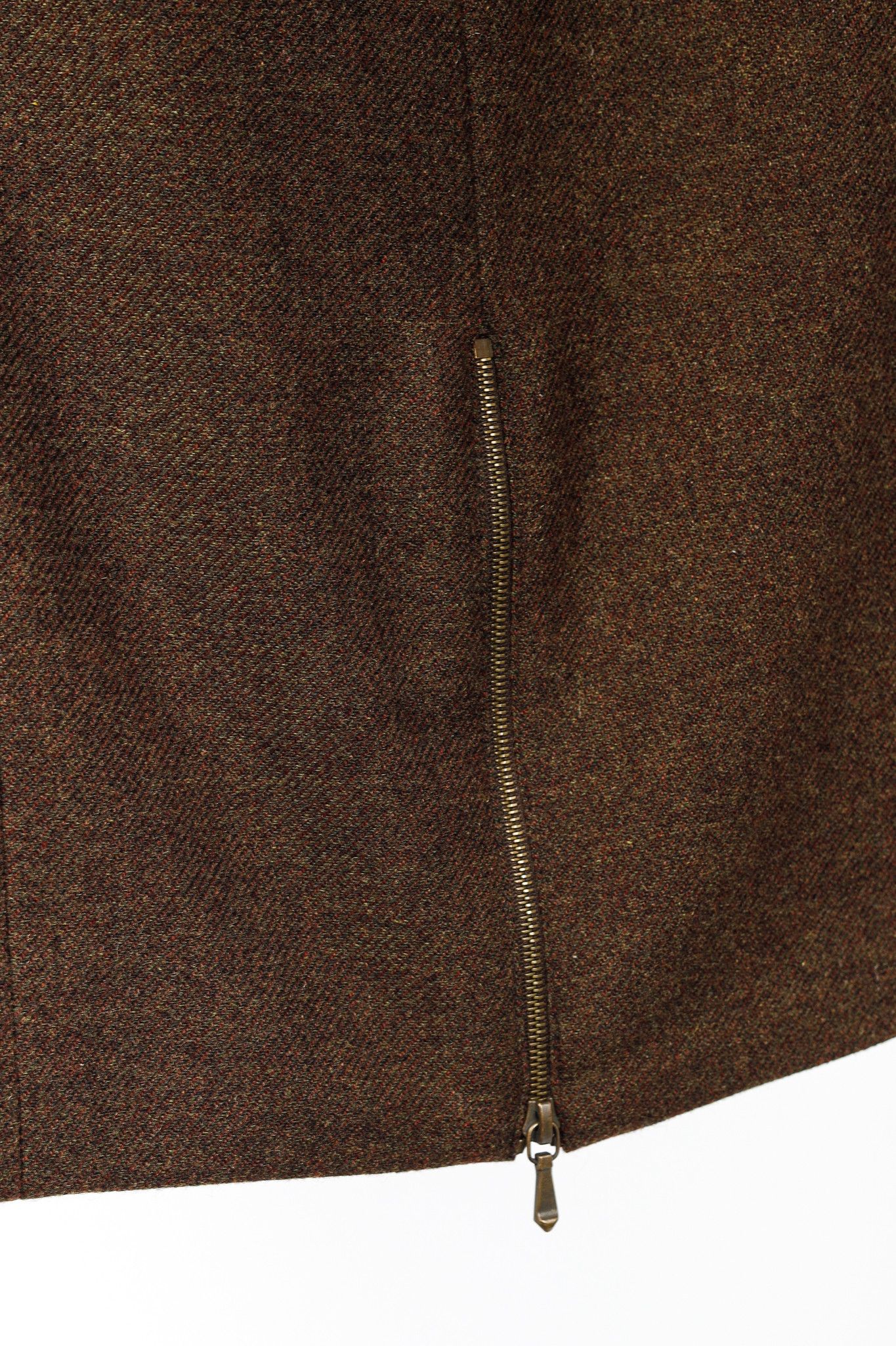 Chanel Chanel 99A Brown Cashmere Pencil Skirt Size 28" / US 6 / IT 42 - 6 Thumbnail