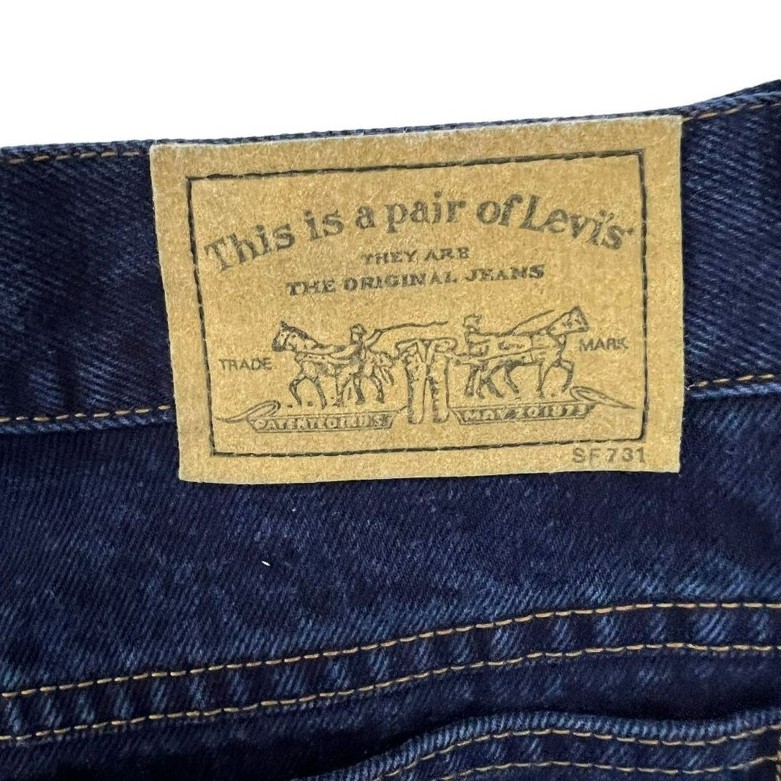 Levi's Levis 900 Series Silver Tab Size 14 Blue Denim High Waist Size 36" / US 14 / IT 50 - 7 Thumbnail