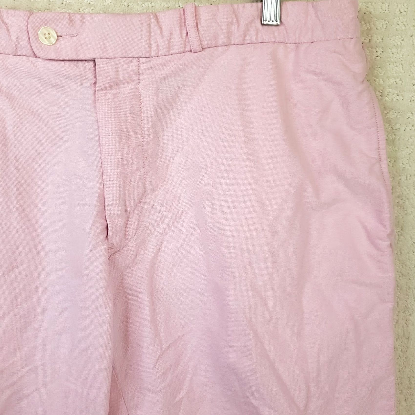 Polo Ralph Lauren Polo Ralph Lauren Mens Chino Shorts Pink 40 11 Inseam 11 5-Pocket Birddog Logo Linen Look Lightweight Belted Classic Rise Mid-Blue? Actually Pink Size US L / EU 52-54 / 3 - 5 Thumbnail