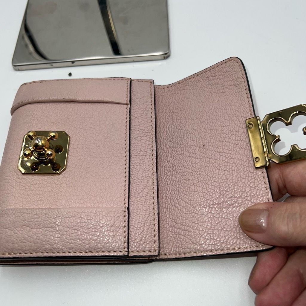 Chloe Chloe Elsie Blush leather Bifold Wallet Size ONE SIZE - 9 Thumbnail
