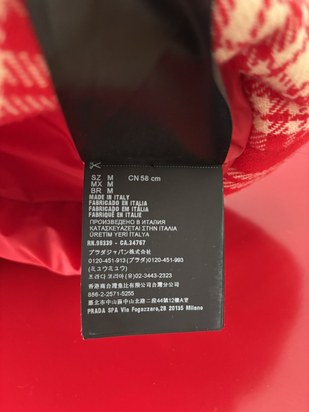 Miu Miu Miu Miu padded checked Bucket Hat Size ONE SIZE - 5 Thumbnail