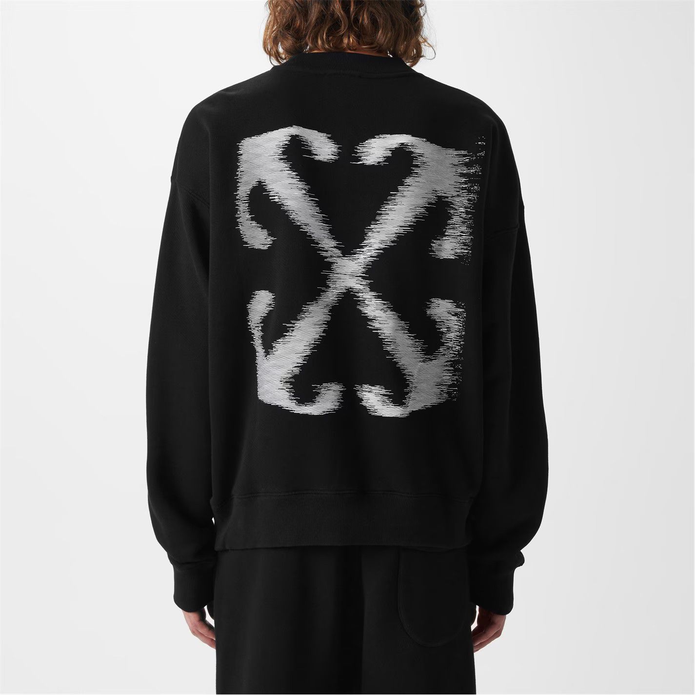 Off-White o1g2r1mq0226 Arrow Crew Sweatshirt In Black Size US XL / EU 56 / 4 - 4 Thumbnail