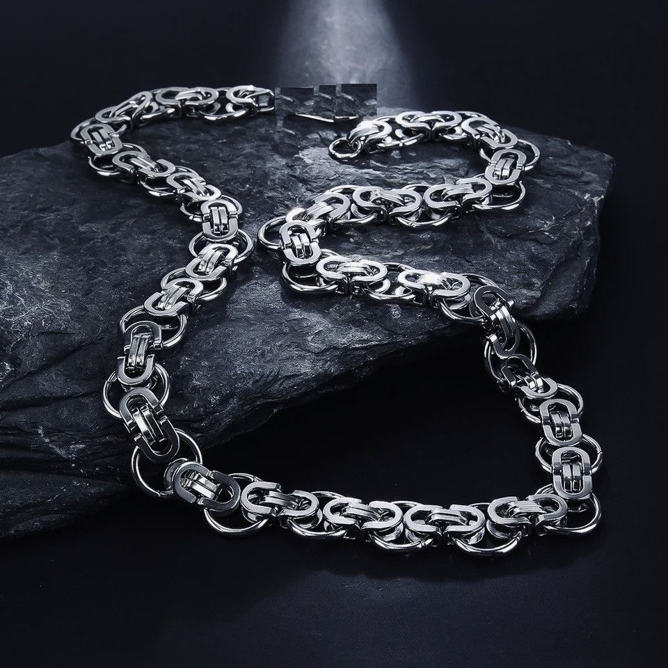 Vintage Vintage 50CM Silver Choker Necklace Size ONE SIZE - 5 Thumbnail