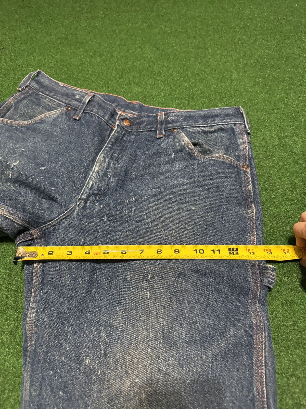 Big Mac Vintage Big Mac Work Wear Carpenter Distressed 38x27 Jeans Size US 38 / EU 54 - 11 Thumbnail