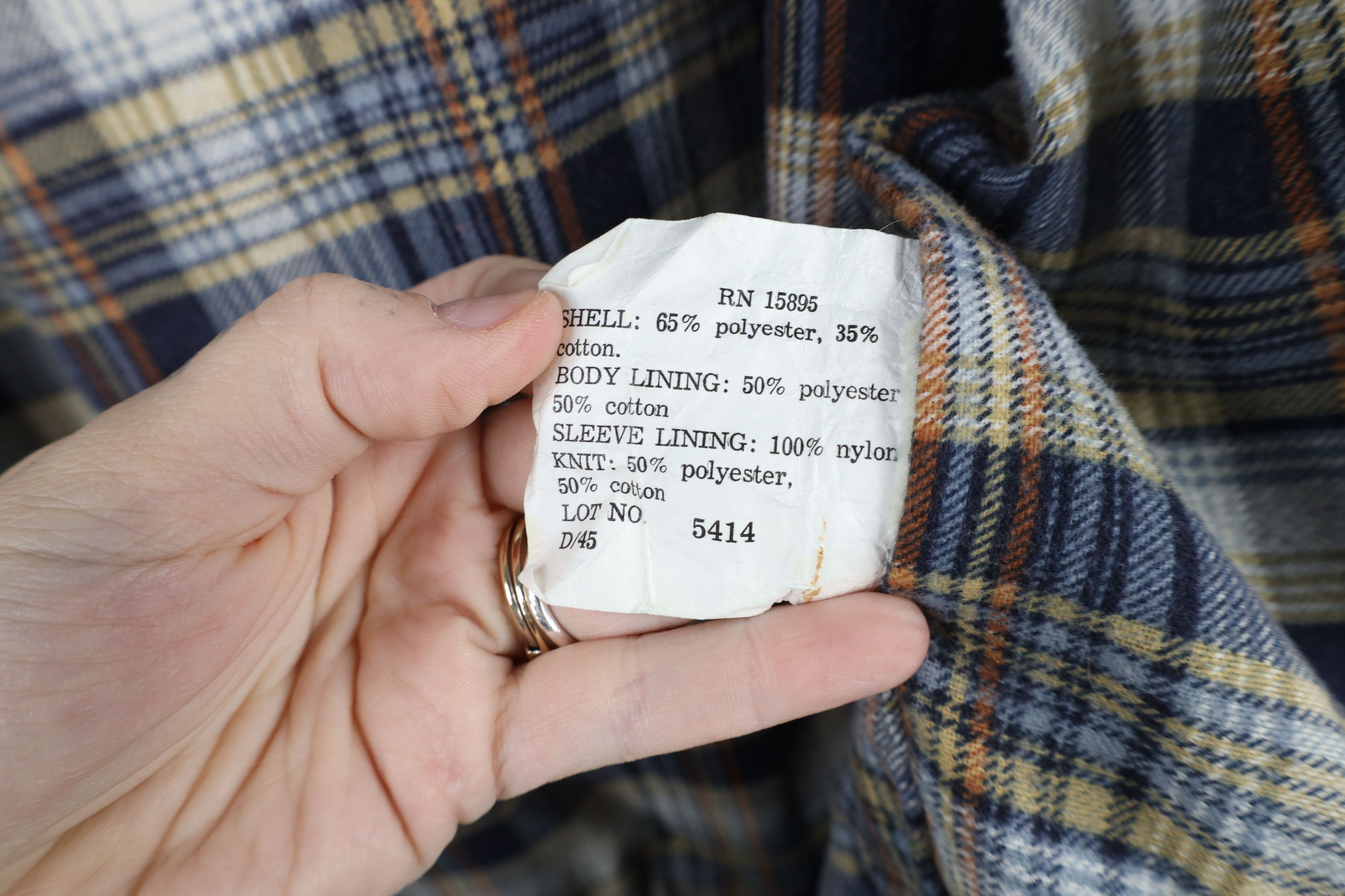 Vintage Vintage 70s Streetwear Flannel Lined Bomber Jacket Blue USA Size US L / EU 52-54 / 3 - 9 Thumbnail