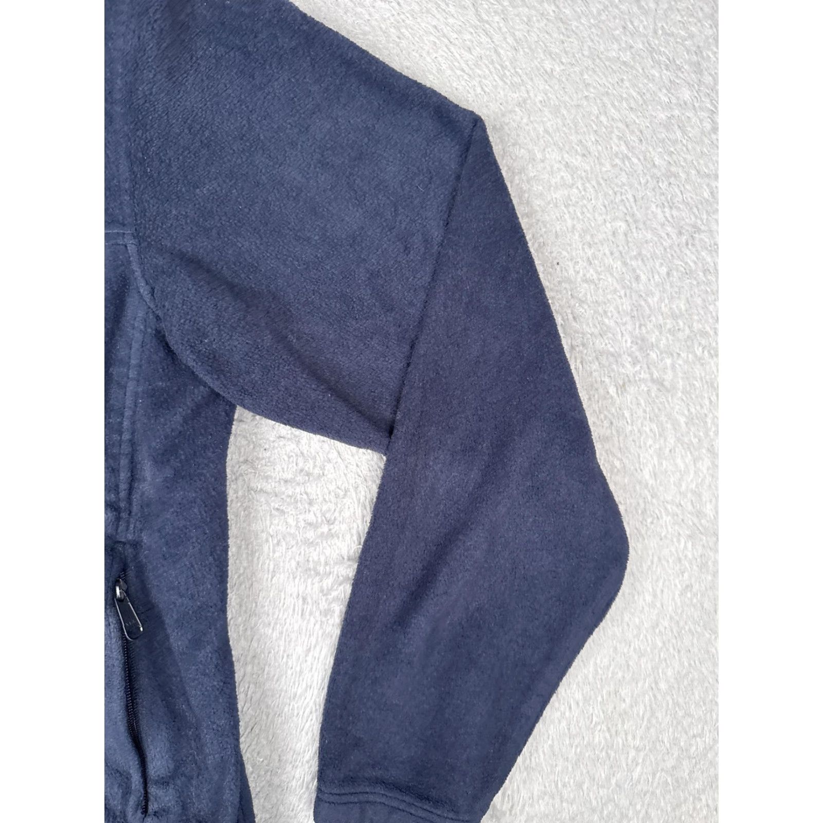 Vintage Columbia Fleece Jacket Women Medium Navy Blue Full Zip Outdoor XM3572 Jacket Size M / US 6-8 / IT 42-44 - 5 Thumbnail
