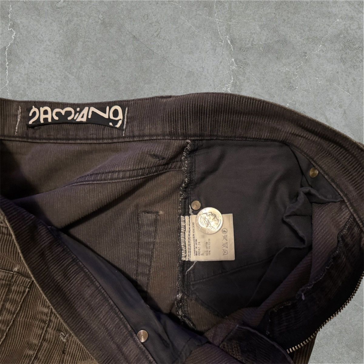Undercover Undercover SS06 “T” Zamiang Patchwork Corduroy Jun Takahashi Size US 31 - 8 Thumbnail
