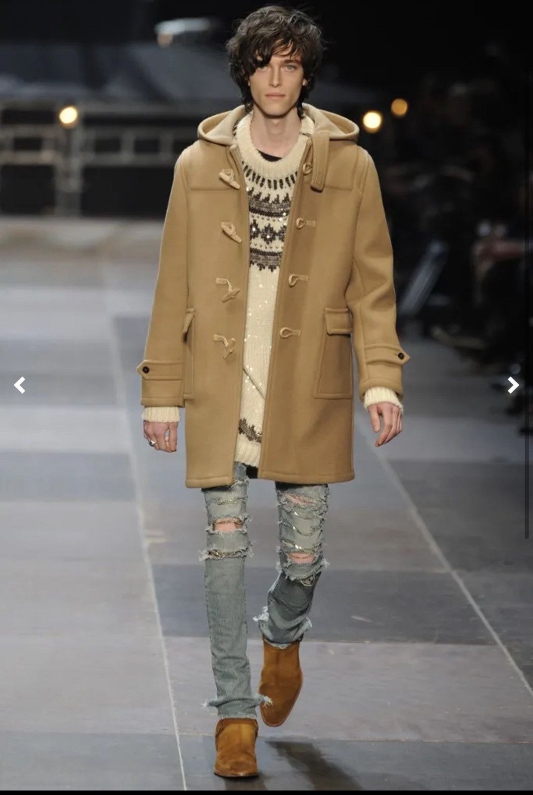 Hedi Slimane × Saint Laurent Paris Grail AW13 Runway Saint Laurent Knit Jumper Sweater Size US L / EU 52-54 / 3 - 15 Thumbnail