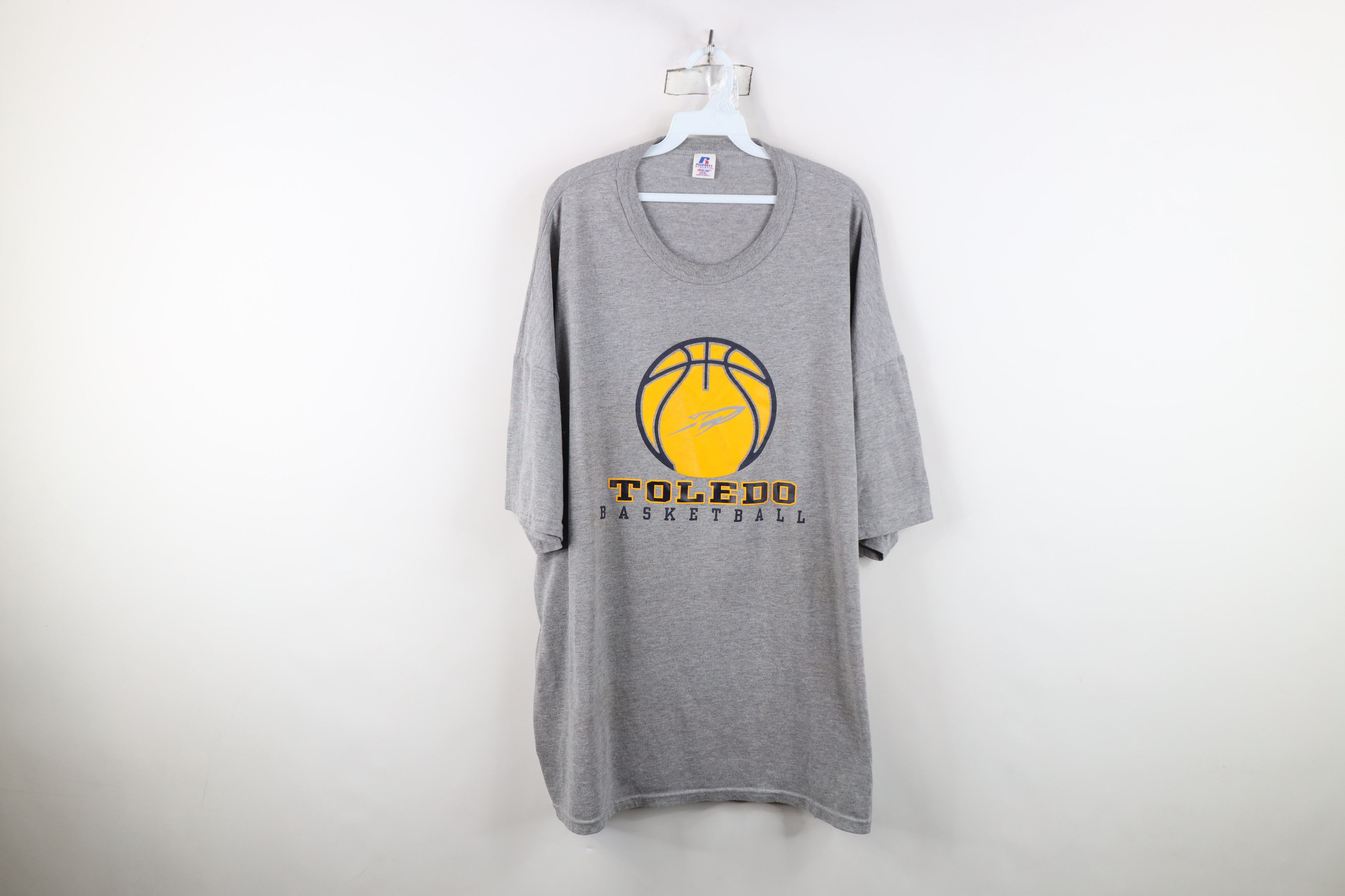 Russell Athletic Vintage 90s Russell Athletic University Basketball T-Shirt Size US XXL / EU 58 / 5 - 1 Thumbnail