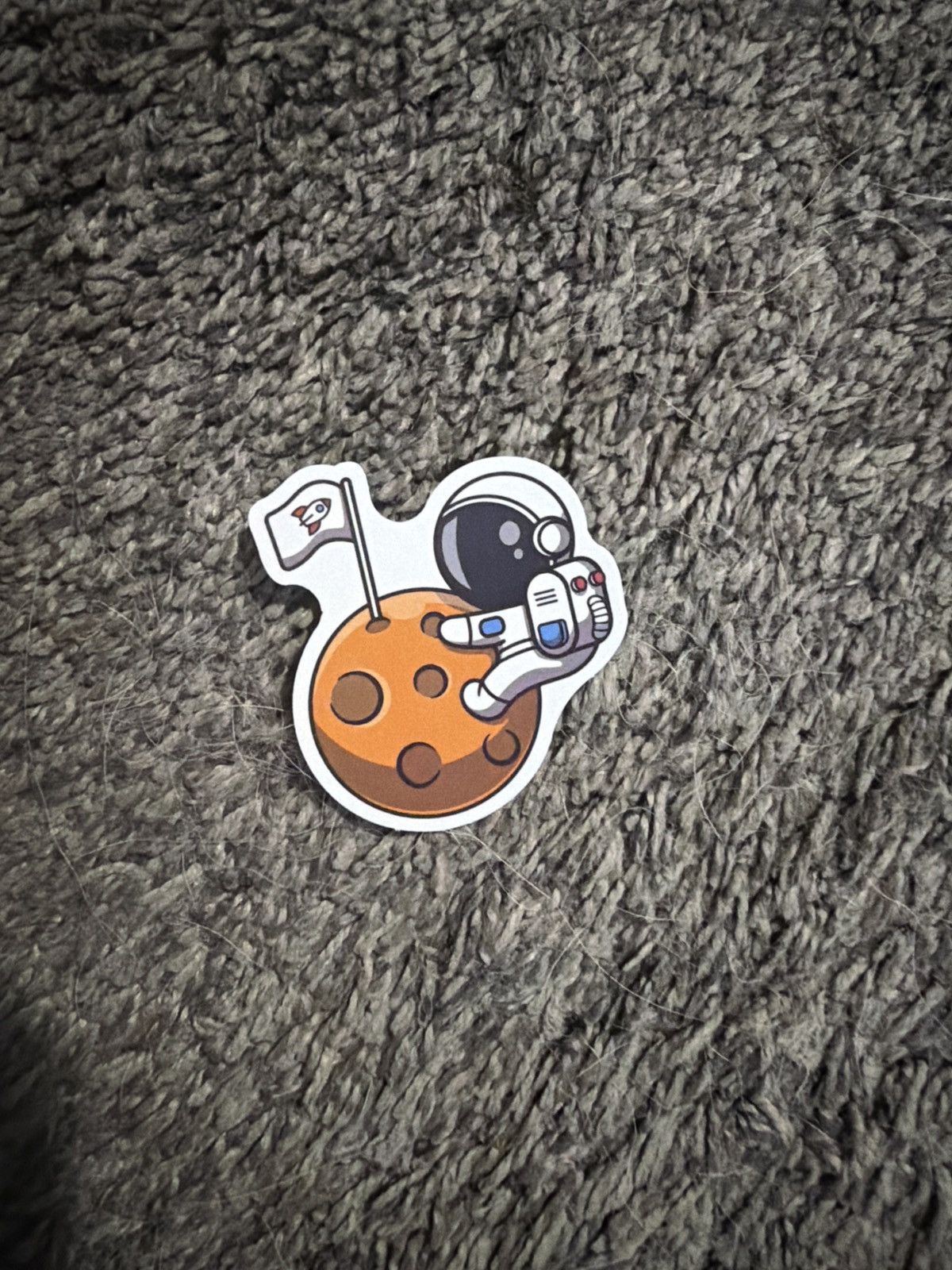 Hypebeast Astronaut Moon Flag Sticker Size ONE SIZE - 1 Thumbnail