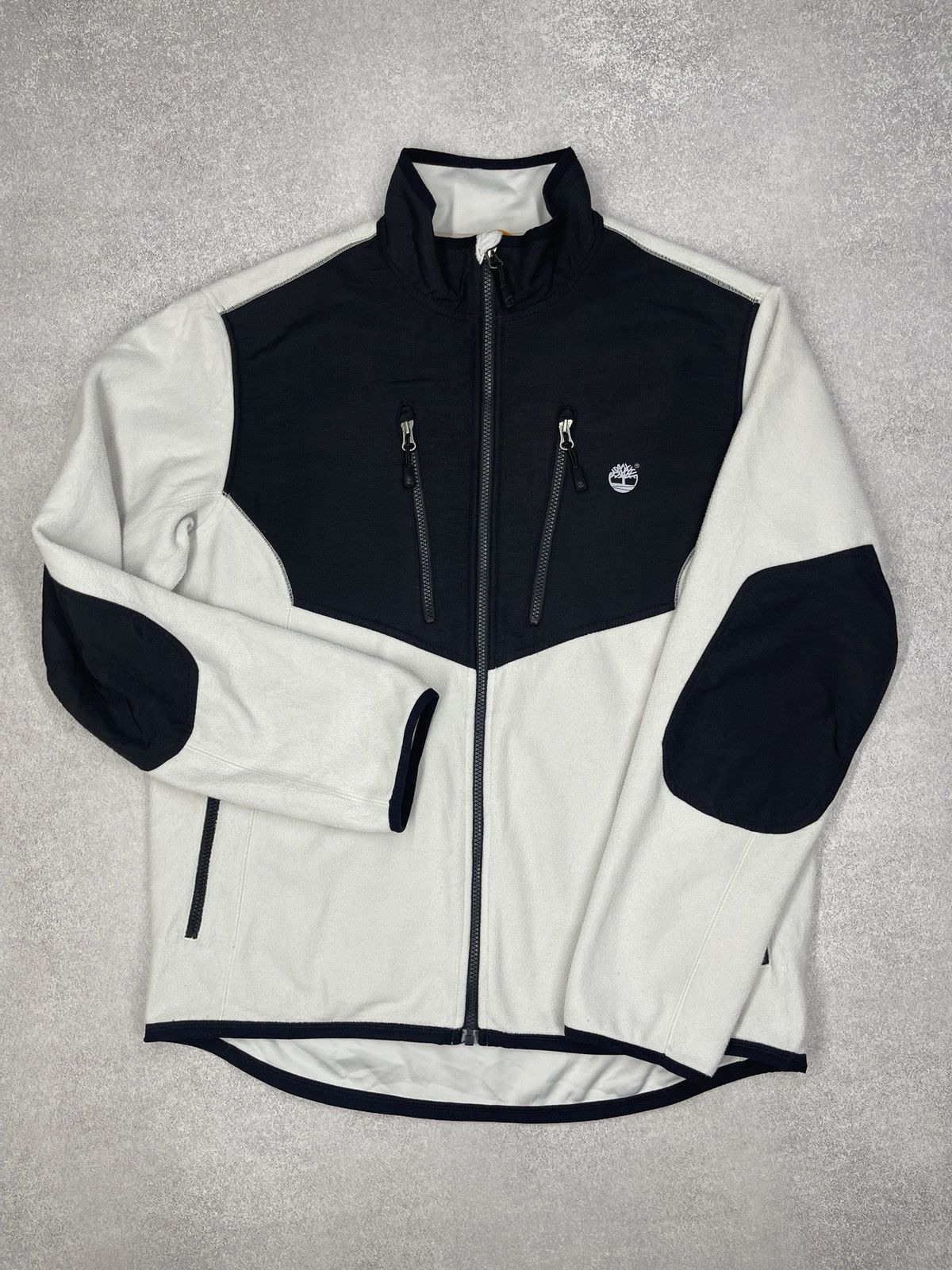 Timberland Mens Timberland Fleece Jacket Black/White Outdoor Gorpcore Size US XL / EU 56 / 4 - 2 Thumbnail