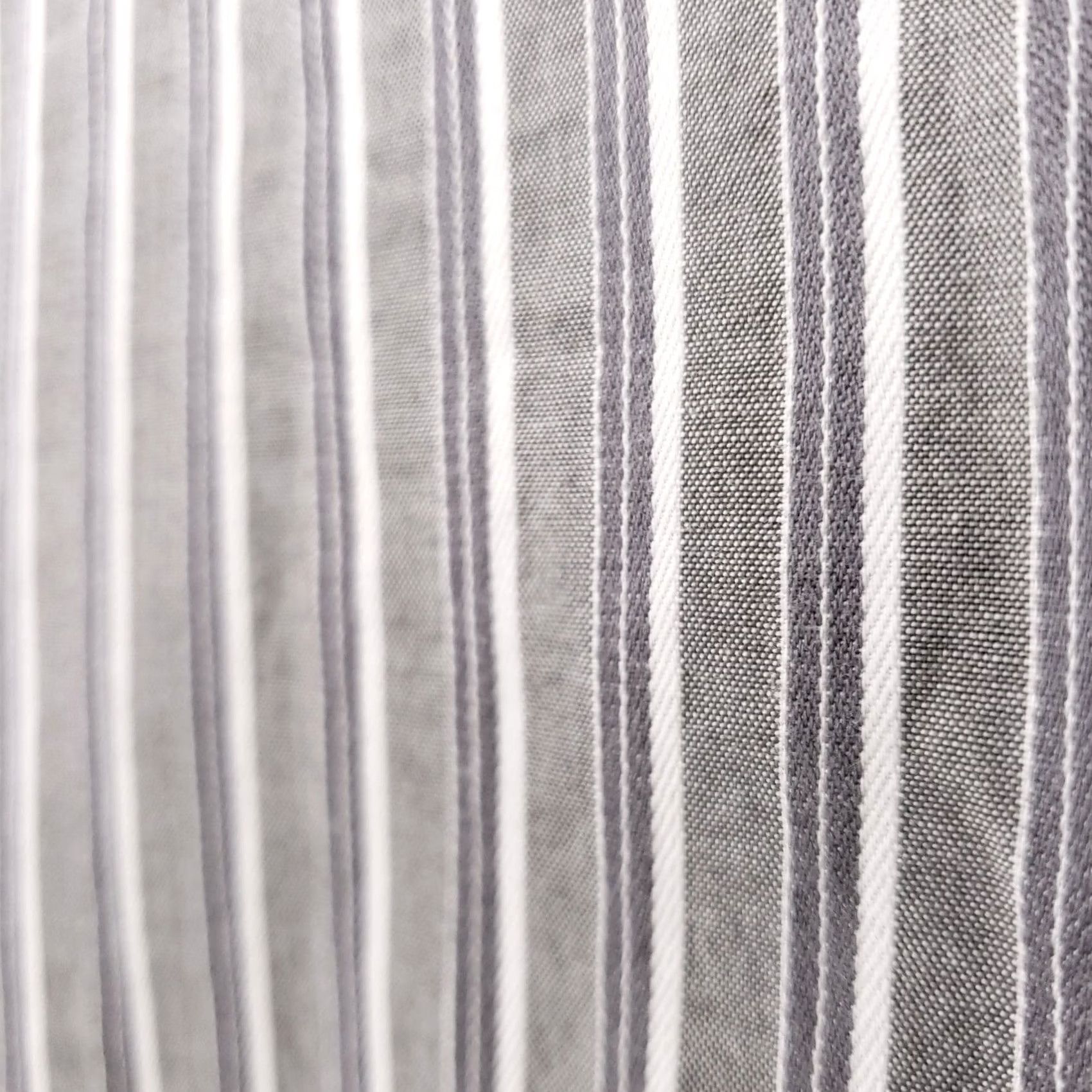 Chaps Chaps Shirt Mens XL Button-Up Gray Striped Modern Long Sleeves Cotton Casual Size US XL / EU 56 / 4 - 7 Thumbnail
