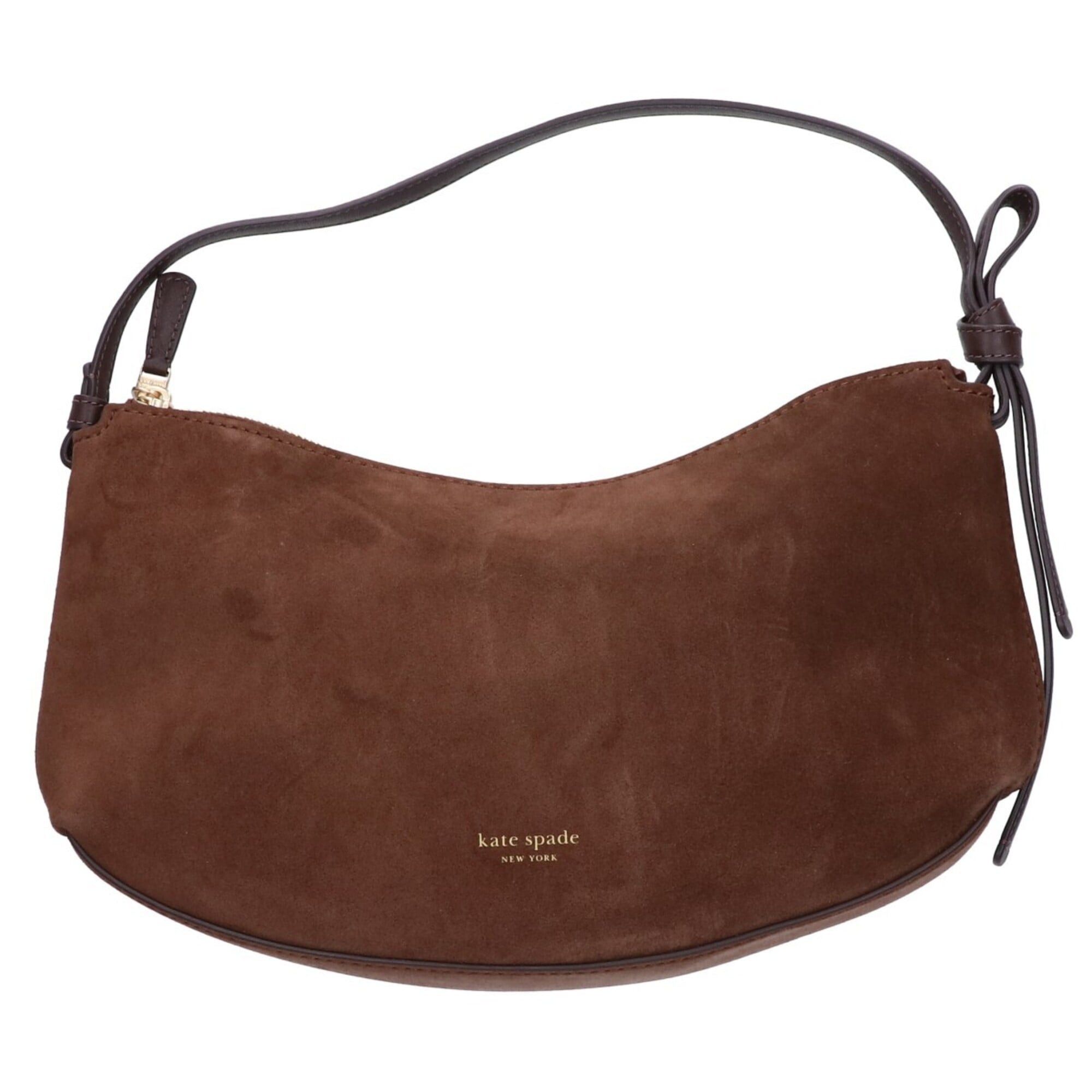 Kate Spade Kate Spade Loop Suede Handbag, Brown, Women's Size ONE SIZE - 1 Thumbnail