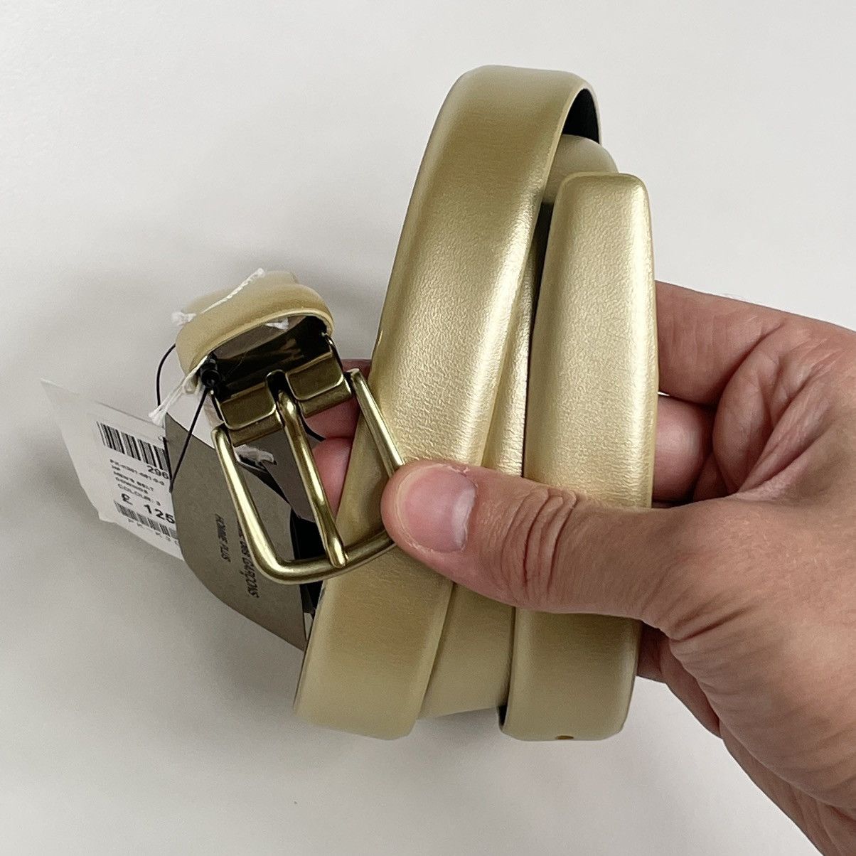 Comme des Garcons 2.5cm Gold Leather Belt Size 32 - 12 Thumbnail