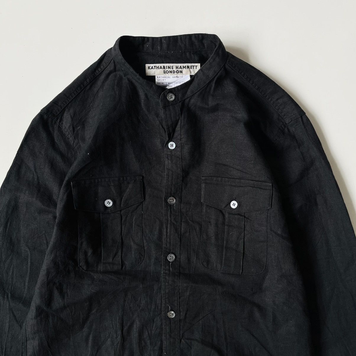 Katharine Hamnett London Katharnie Hamnet London Stand Collar Shirt Size US S / EU 44-46 / 1 - 2 Thumbnail