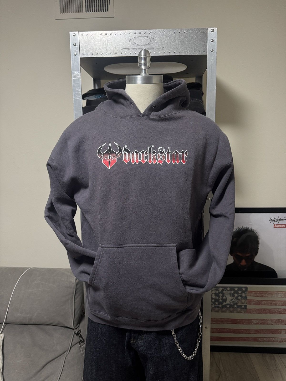 Other Vintage 00’s DarkStar Skateboarding Hoodie Dark Grey Size US L / EU 52-54 / 3 - 1 Thumbnail