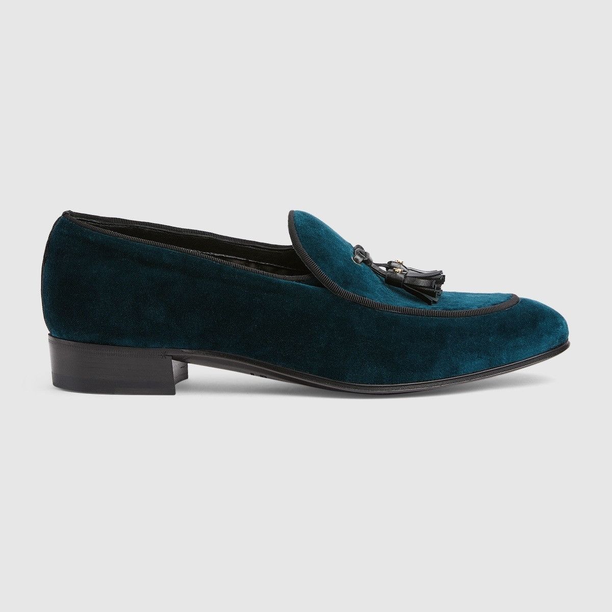 Gucci o1s1wg110225 Men's Loafers With Tassels in Blue Size US 7.5 / EU 40-41 - 1 Thumbnail