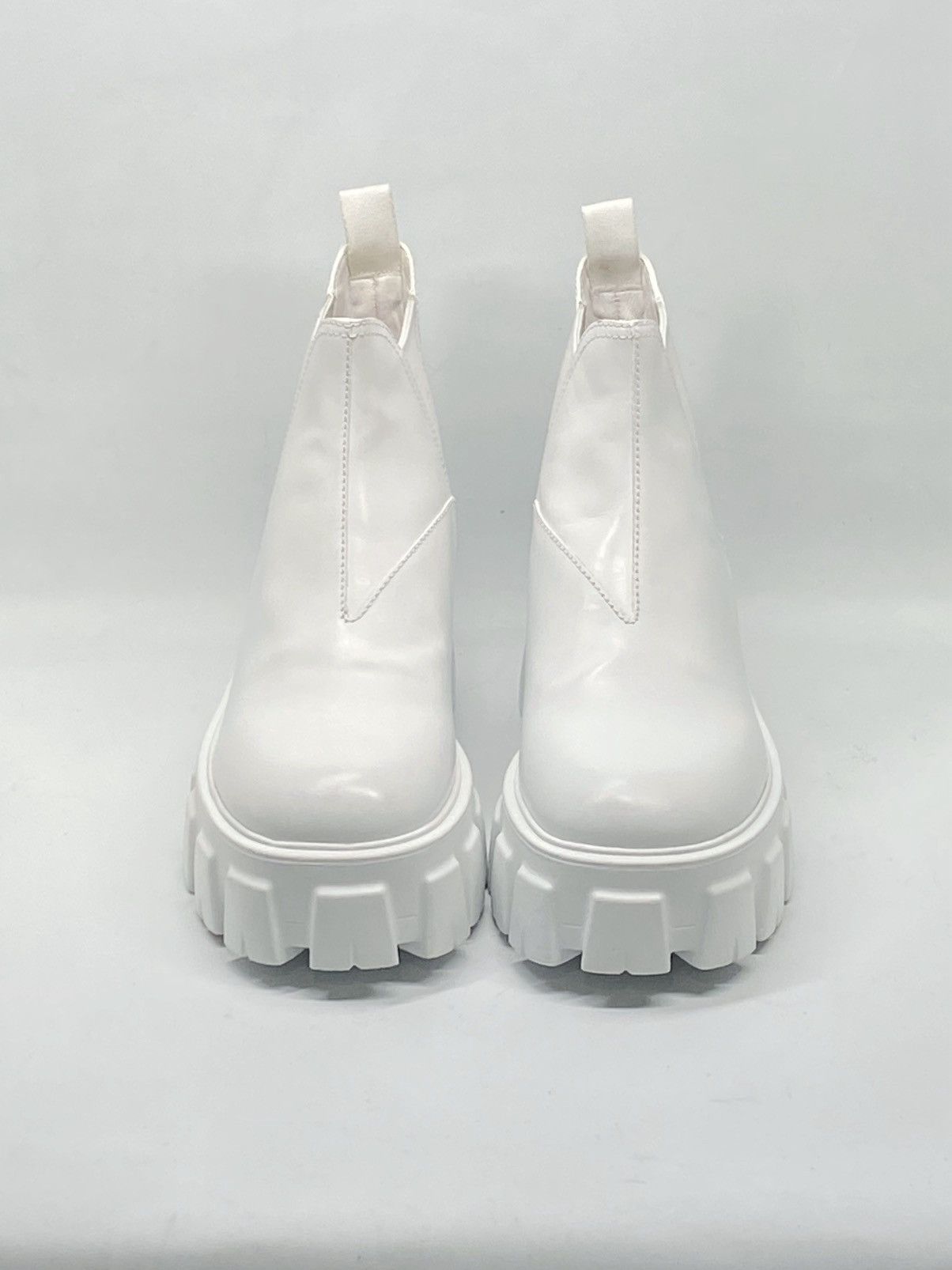 Prada Prada Monolith Leather Lug-Sole Chelsea Boots size 37 Size US 7 / IT 37 - 4 Thumbnail