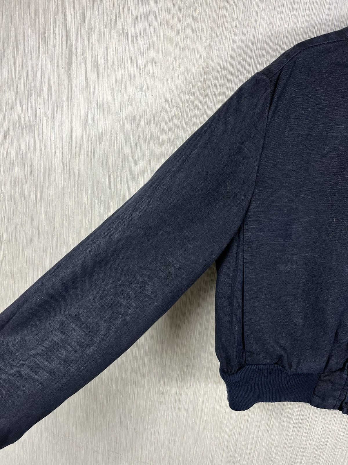 Other Post Card linen cropped navy bomber jacket boxy riri luxury Size XL / US 12-14 / IT 48-50 - 11 Thumbnail