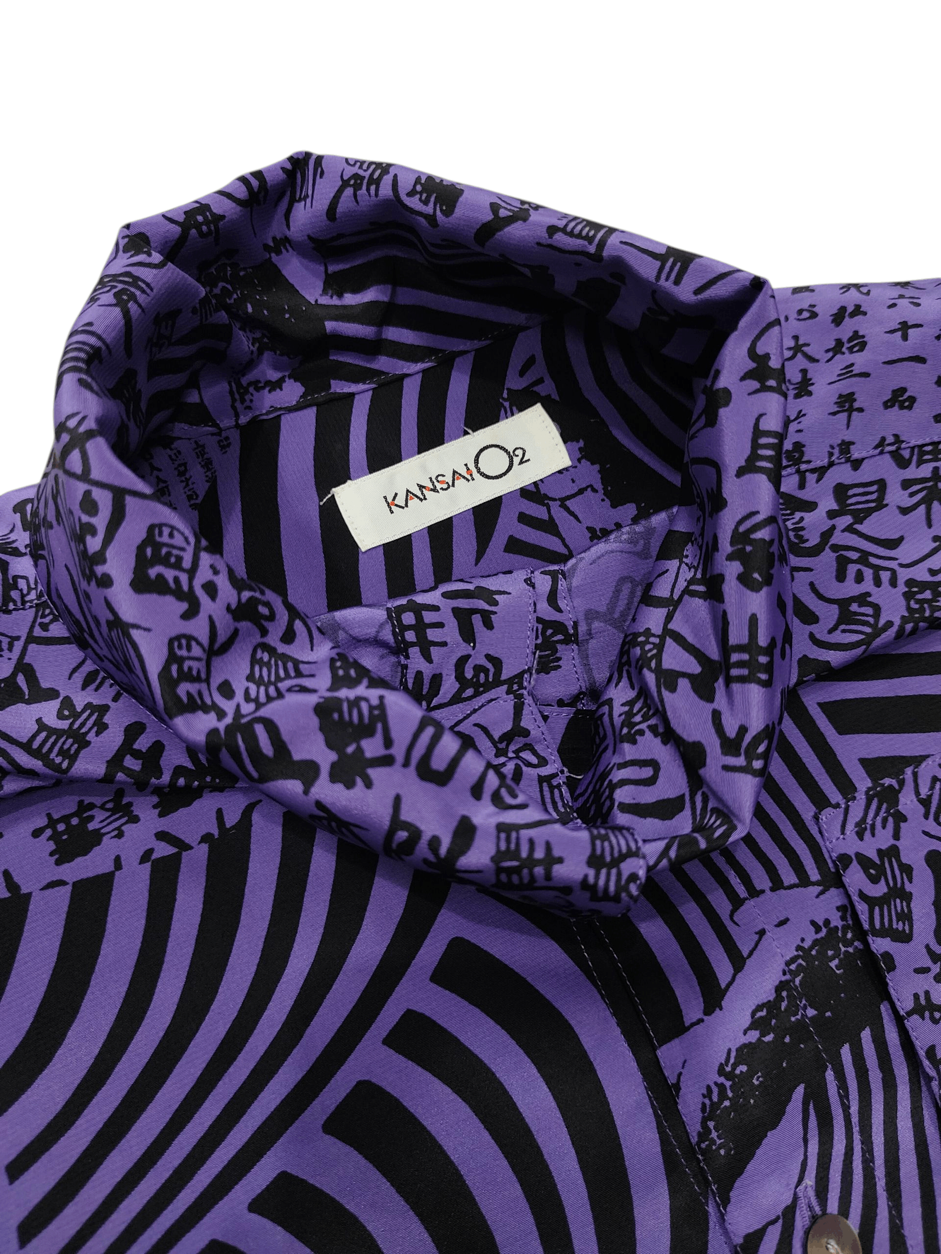 Kansai Yamamoto ARCHIVED📕80s Kansai O2 AOP Japanese Art Graphic Dress Shirt Size US L / EU 52-54 / 3 - 10 Thumbnail
