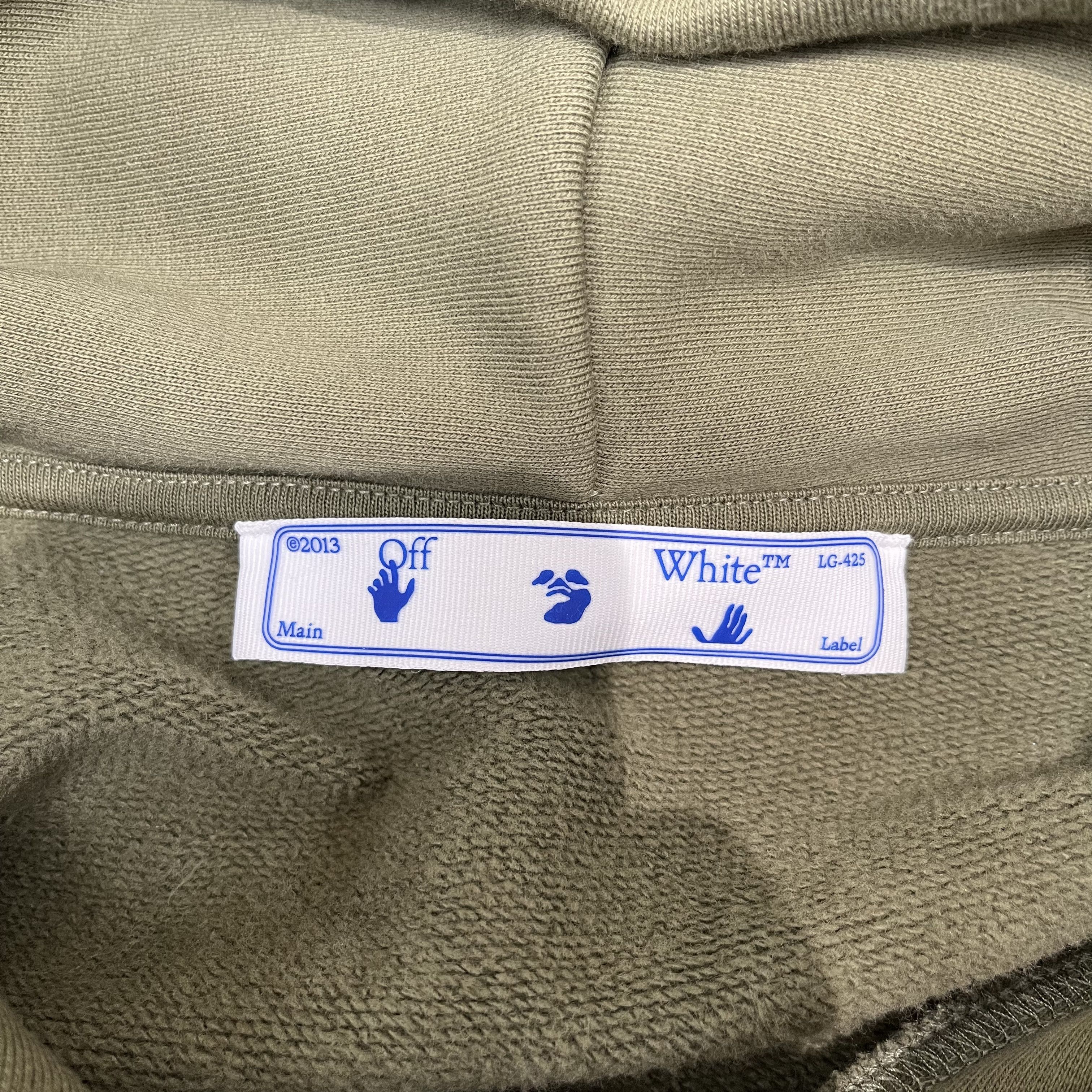 Off-White Off White Rubber Arrows Hoodie Green Size US M / EU 48-50 / 2 - 3 Thumbnail