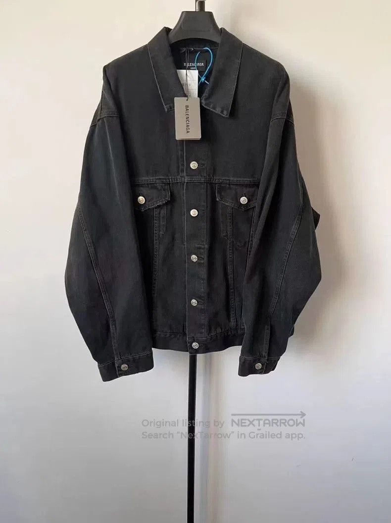 Balenciaga Balenciaga Black Denim Jacket Men. Size US S / EU 44-46 / 1 - 1 Thumbnail