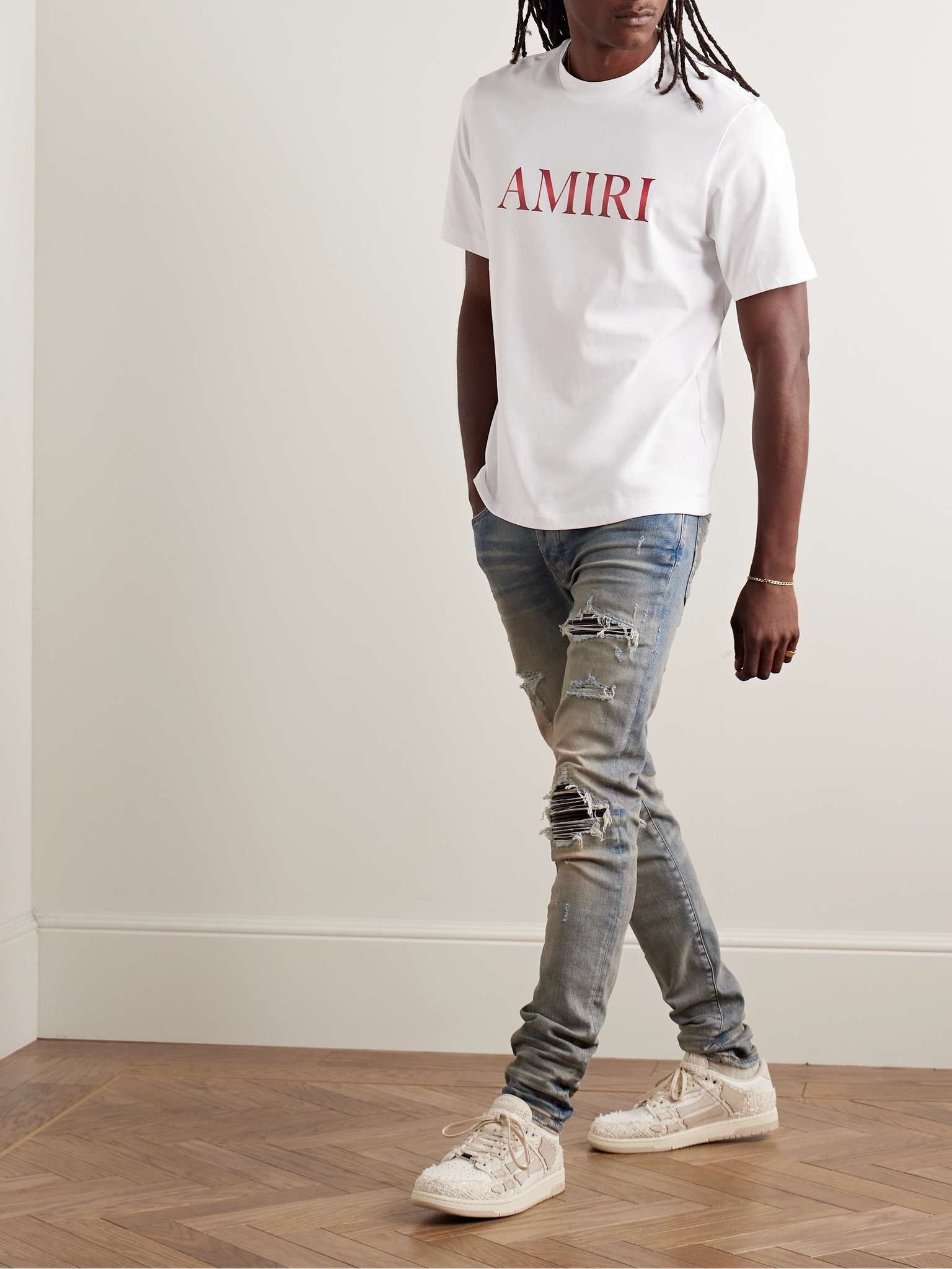 Amiri o1s1wg110725 Logo-Print T-Shirt in White Size US M / EU 48-50 / 2 - 2 Thumbnail