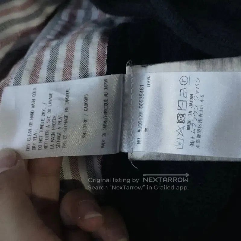 Thom Browne Thom Browne Navy Cotton Casual Pants . Size 30" / US 8 / IT 44 - 6 Thumbnail