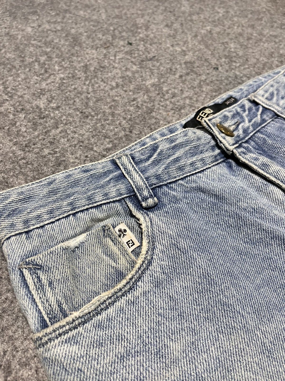 Fendi Fendi Fiend Ripped Jeans Pants Size US 34 / EU 50 - 12 Thumbnail