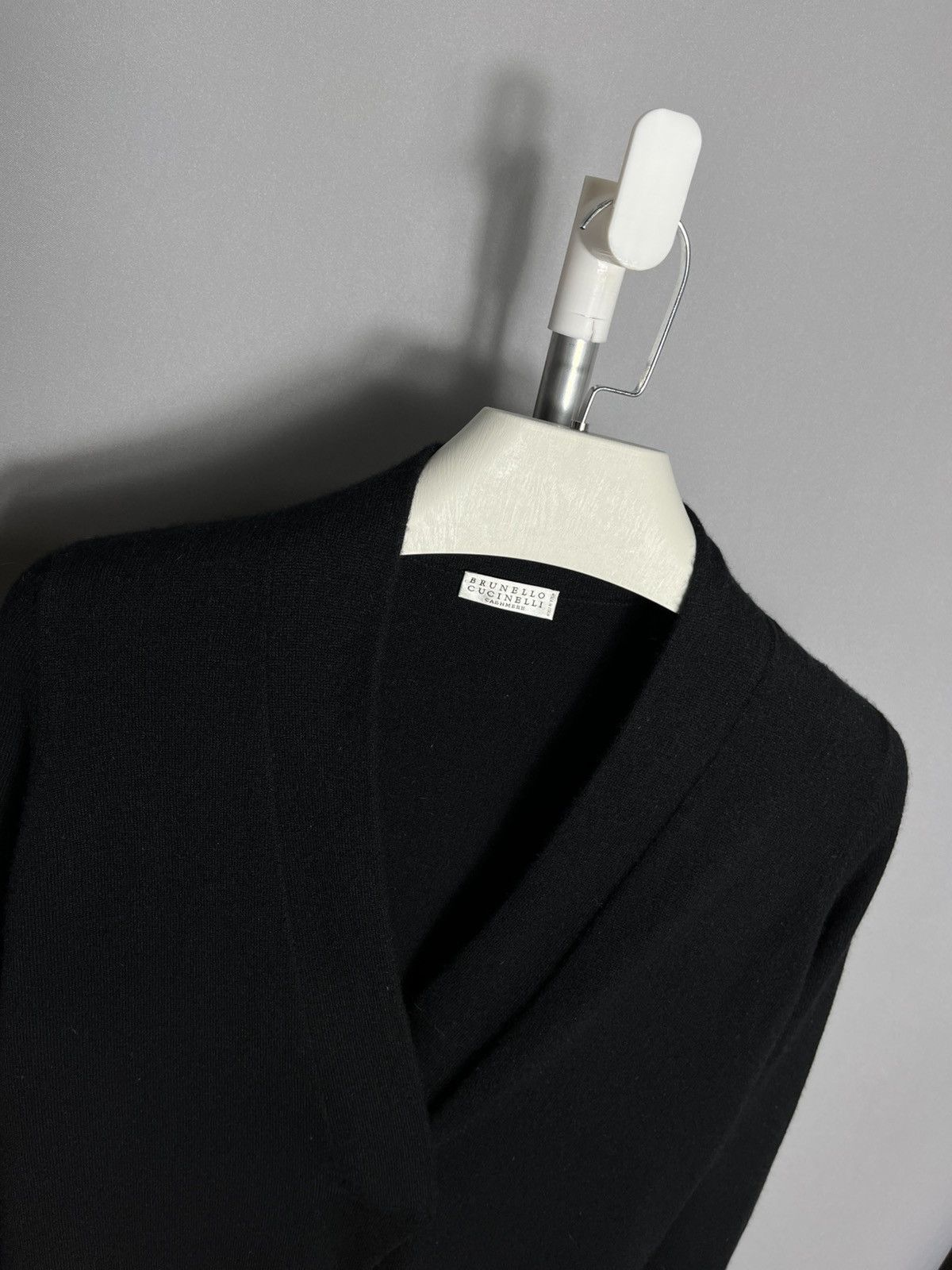 Brunello Cucinelli brunello cucinelli cashmere cardigan woman’s black long Size L / US 10 / IT 46 - 3 Thumbnail