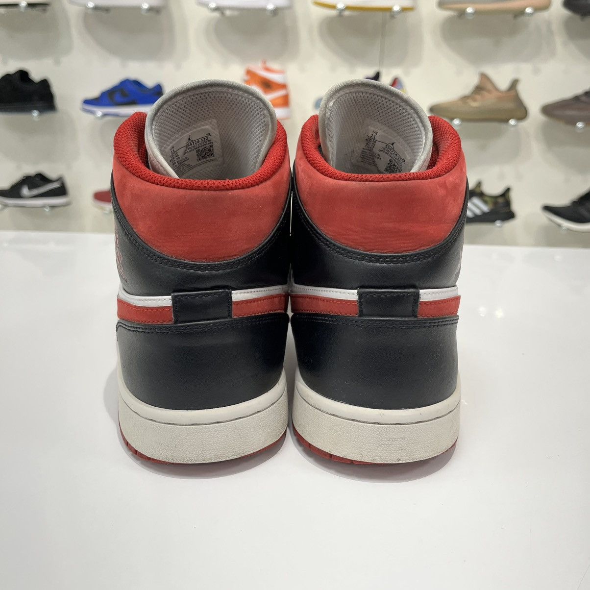 Nike Air Jordan 1 Mid Gym Red Black White Size US 11 / EU 44 - 5 Thumbnail