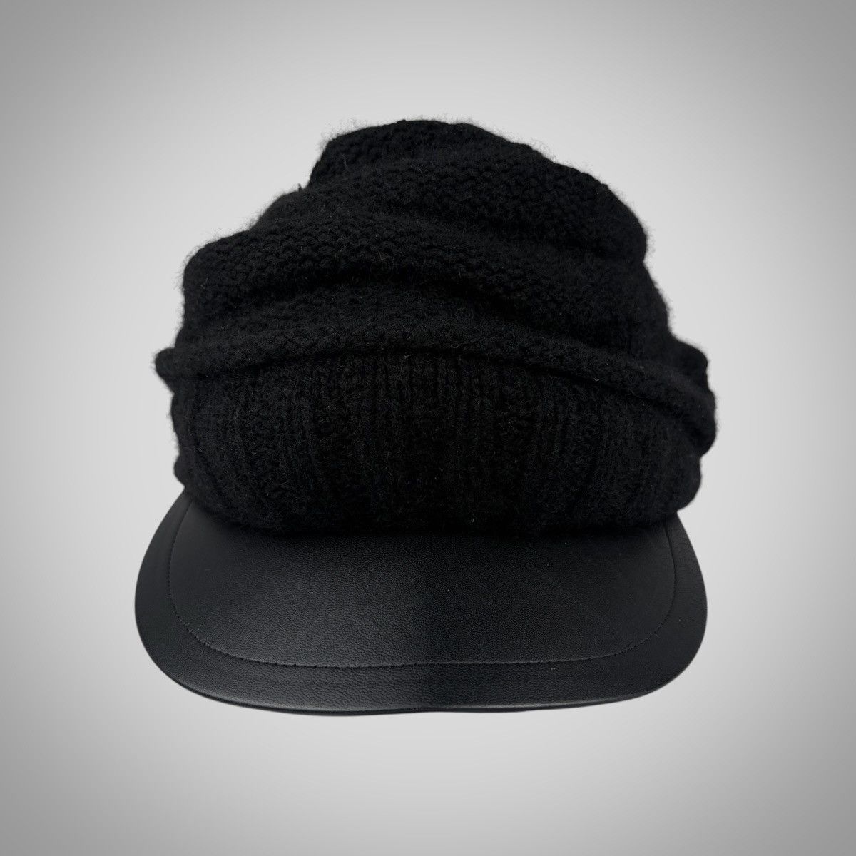 Isamu Katayama Backlash Isamu Katayama Backlash leather brim knit cap Size ONE SIZE - 4 Thumbnail