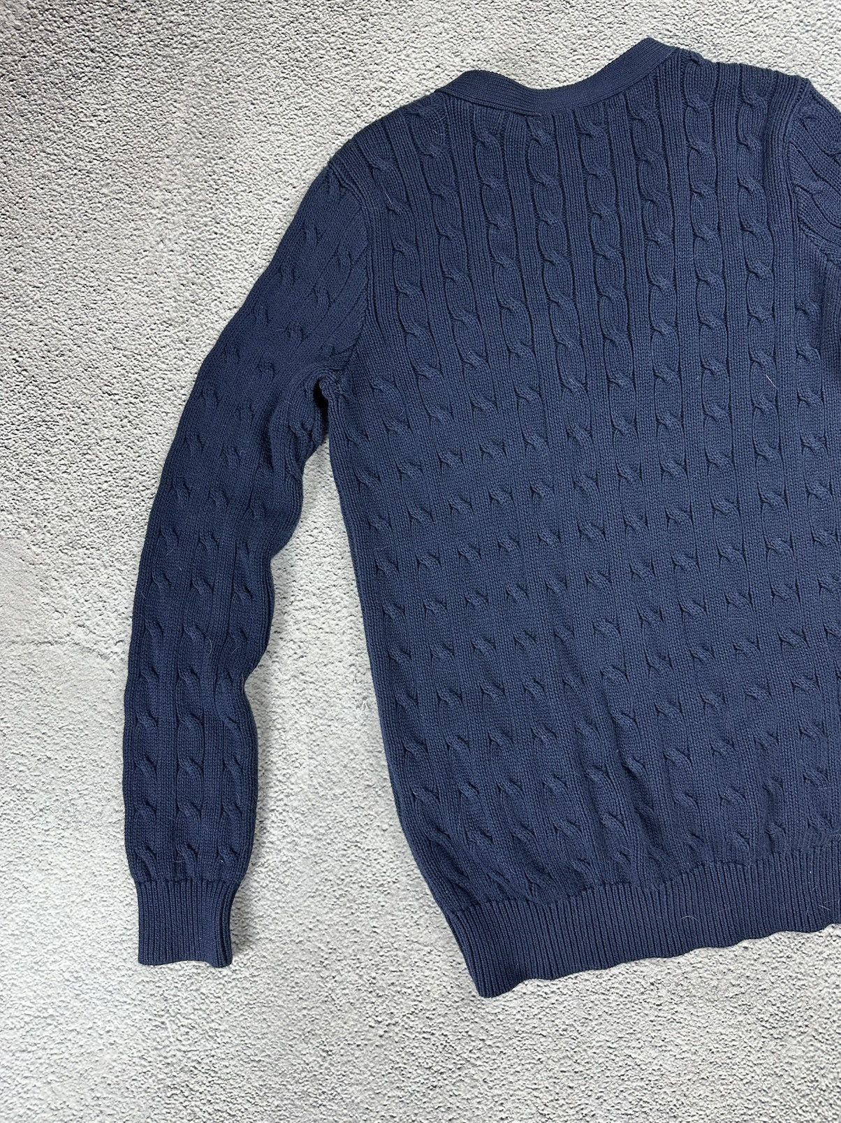 Polo Ralph Lauren Polo Ralph Lauren Woman’s Cable Knit Striped Cardigan 00s Size M / US 6-8 / IT 42-44 - 6 Thumbnail