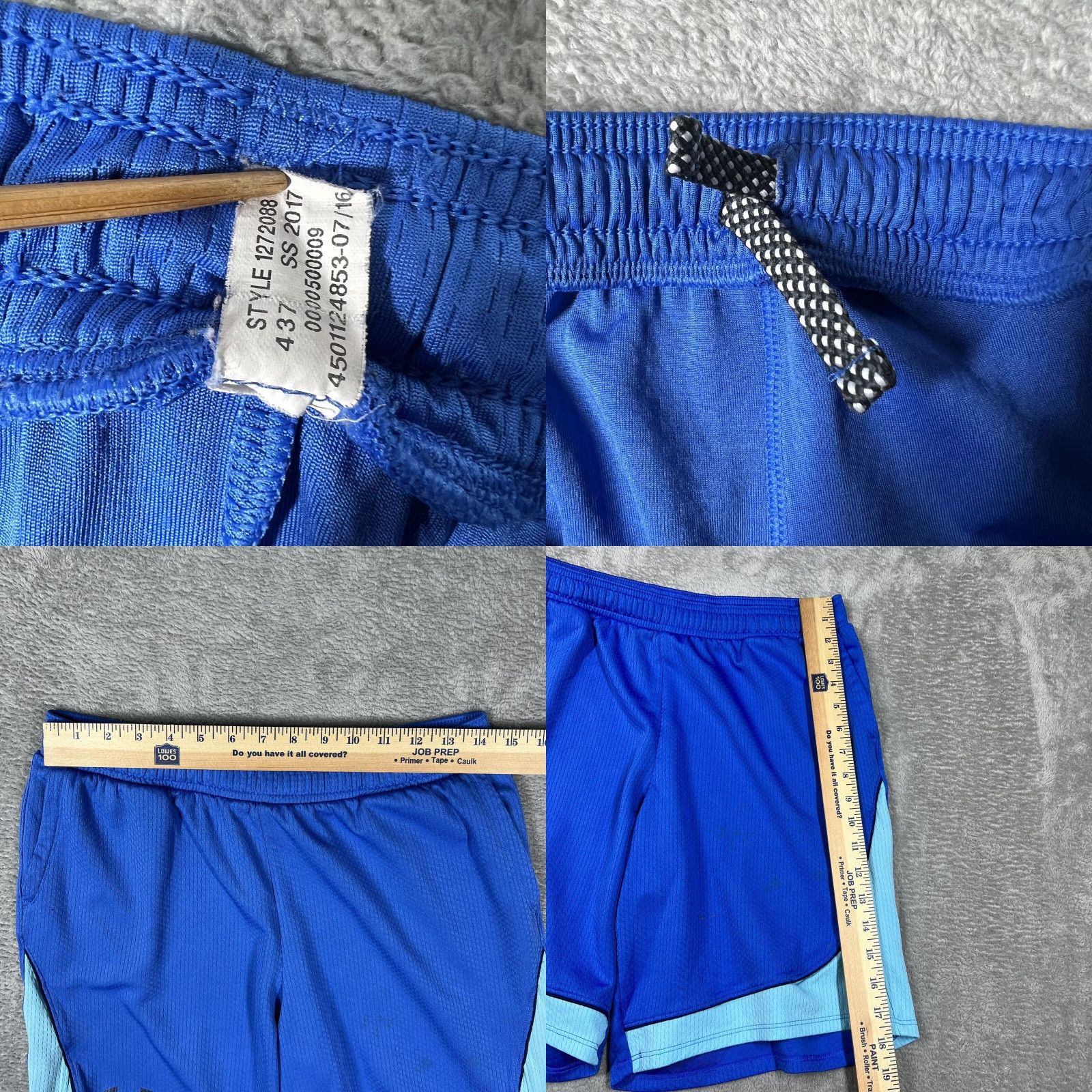 Under Armour Under Armour Men's Athletic Shorts Blue Size Small 28 Waist Basketball Gym Size US 29 - 8 Thumbnail