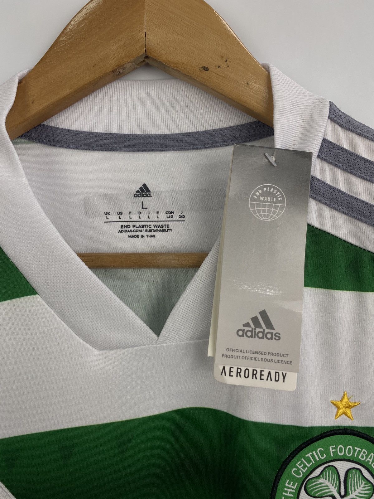Adidas 🏴󠁧󠁢󠁳󠁣󠁴󠁿 Y2K Celtic Adidas Dafabet Soccer Jersey T-Shirt Retro Hype Size US L / EU 52-54 / 3 - 5 Thumbnail