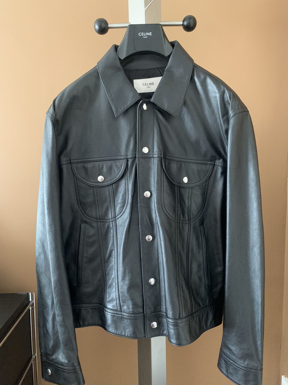 Celine Celine 2023SS Lambskin leather jacket Size US L / EU 52-54 / 3 - 1 Thumbnail