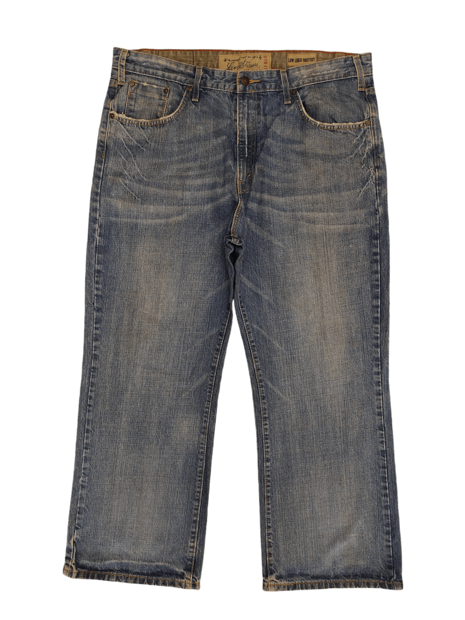 Vintage Y2k Levis Signature Clawmark Low Loose Bootcut Jeans