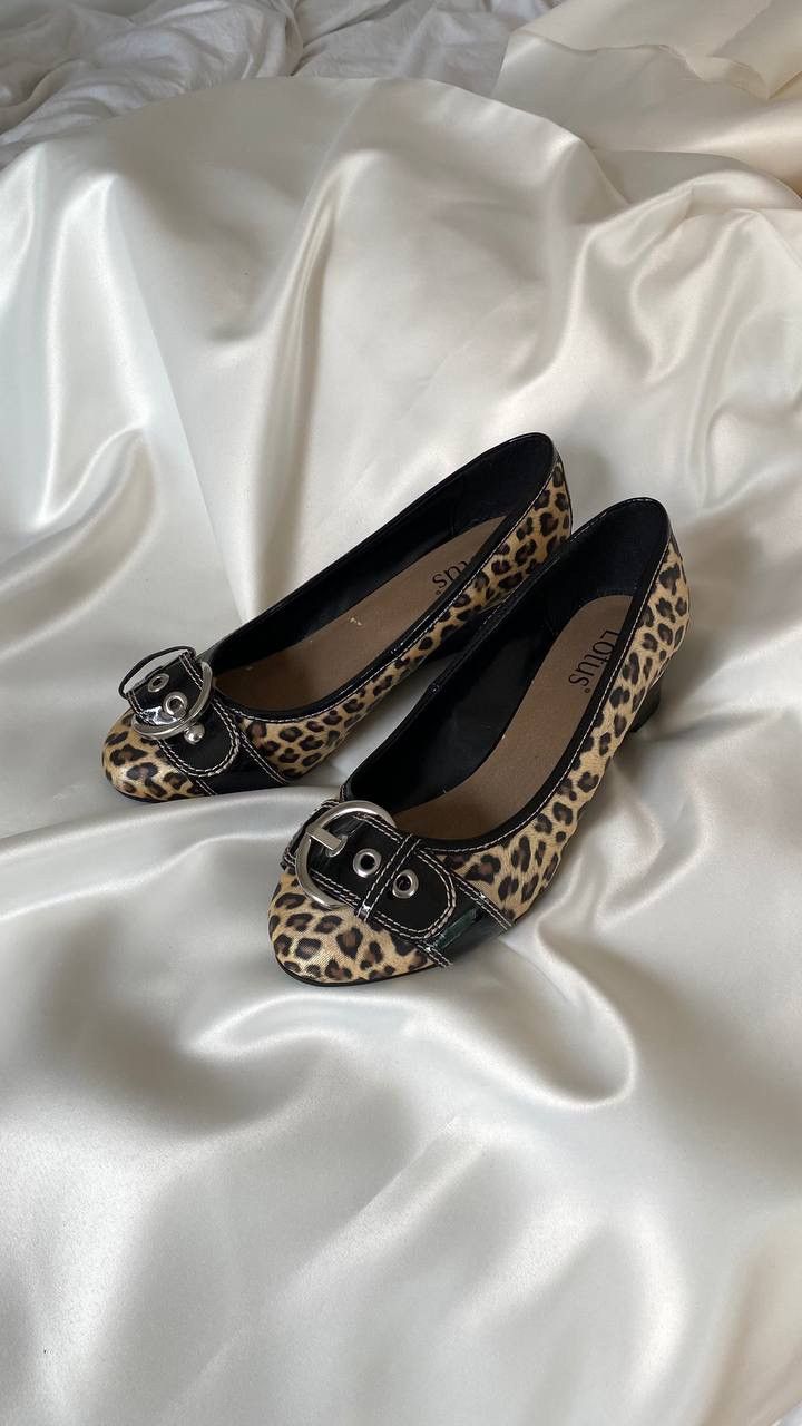 Vintage Vintage leopard ballerinas mules Size US 7.5 / IT 37.5 - 2 Thumbnail