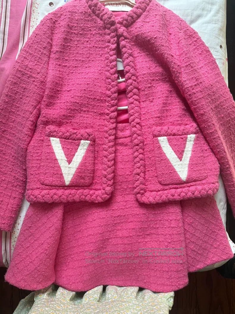 Valentino Valentino Rose red suit Size S / US 4 / IT 40 - 2 Thumbnail