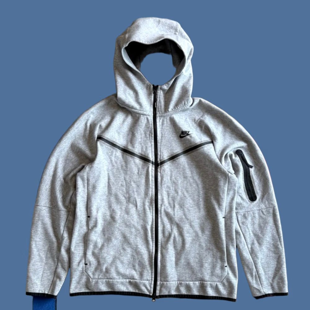 Nike Nike Shirt Mens 2XL Gray Men Tech Fleece Full Zip Hoodie Sweatshirt Size Black Streetwear Size US XXL / EU 58 / 5 - 1 Thumbnail