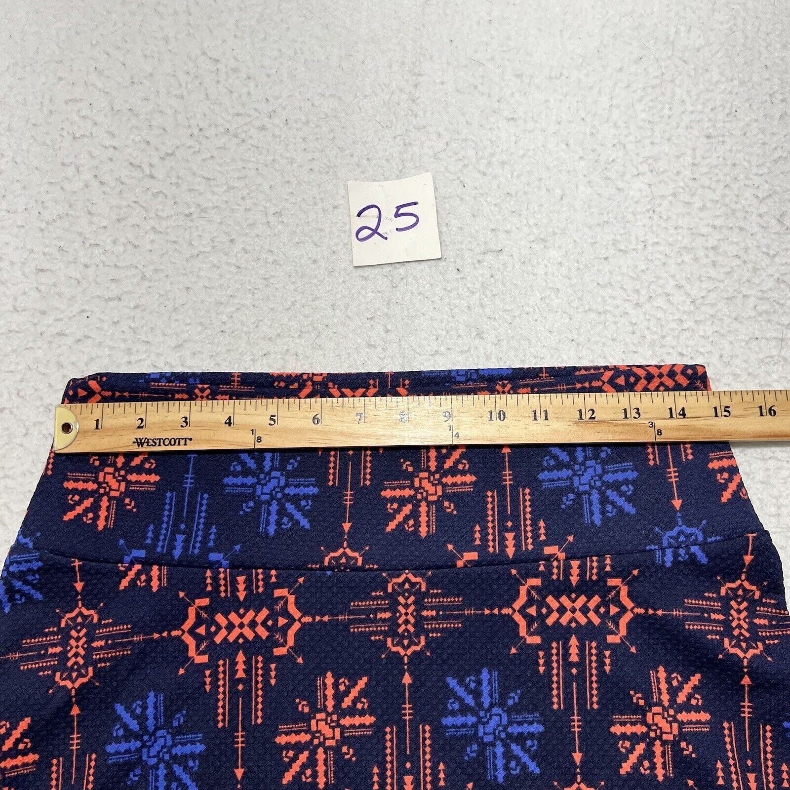 Other LuLaRoe Cassie Medium Pencil Skirt Diamond Geometric Stretch Size 32" / US 10 / IT 46 - 9 Thumbnail