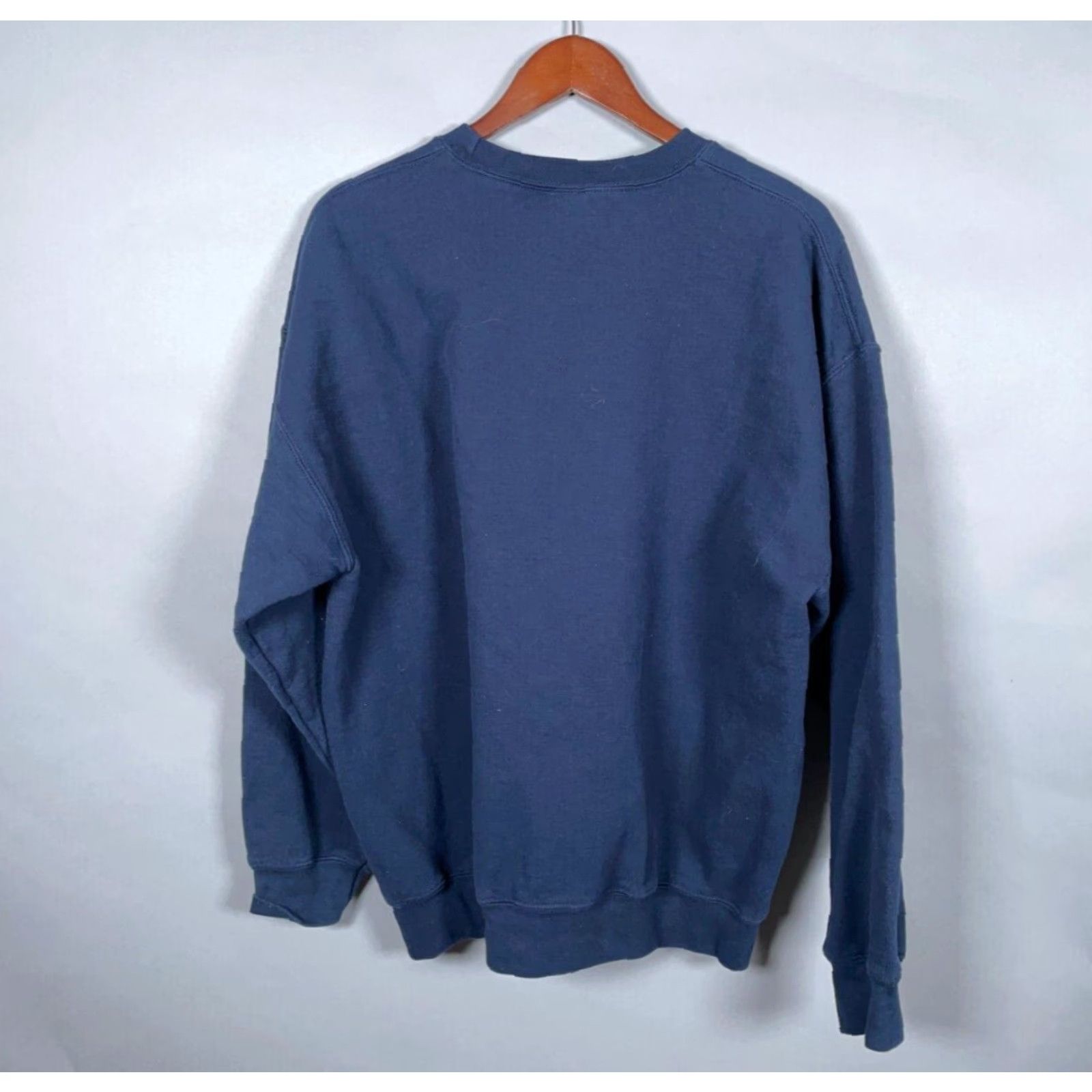 Gildan Robot Solitaire Embroidered Sweatshirt Adult XL Dark Blue Crewneck Heavyweight Size US XL / EU 56 / 4 - 3 Thumbnail