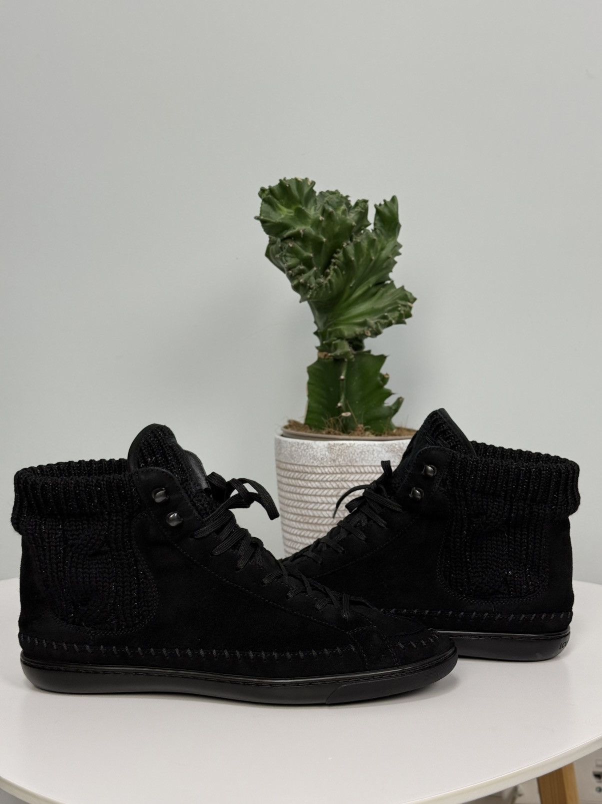 Louis Vuitton Louis Vuitton LV Monogram Logo Suede High Top Sneakers Shoes Size US 7 / IT 37 - 4 Thumbnail