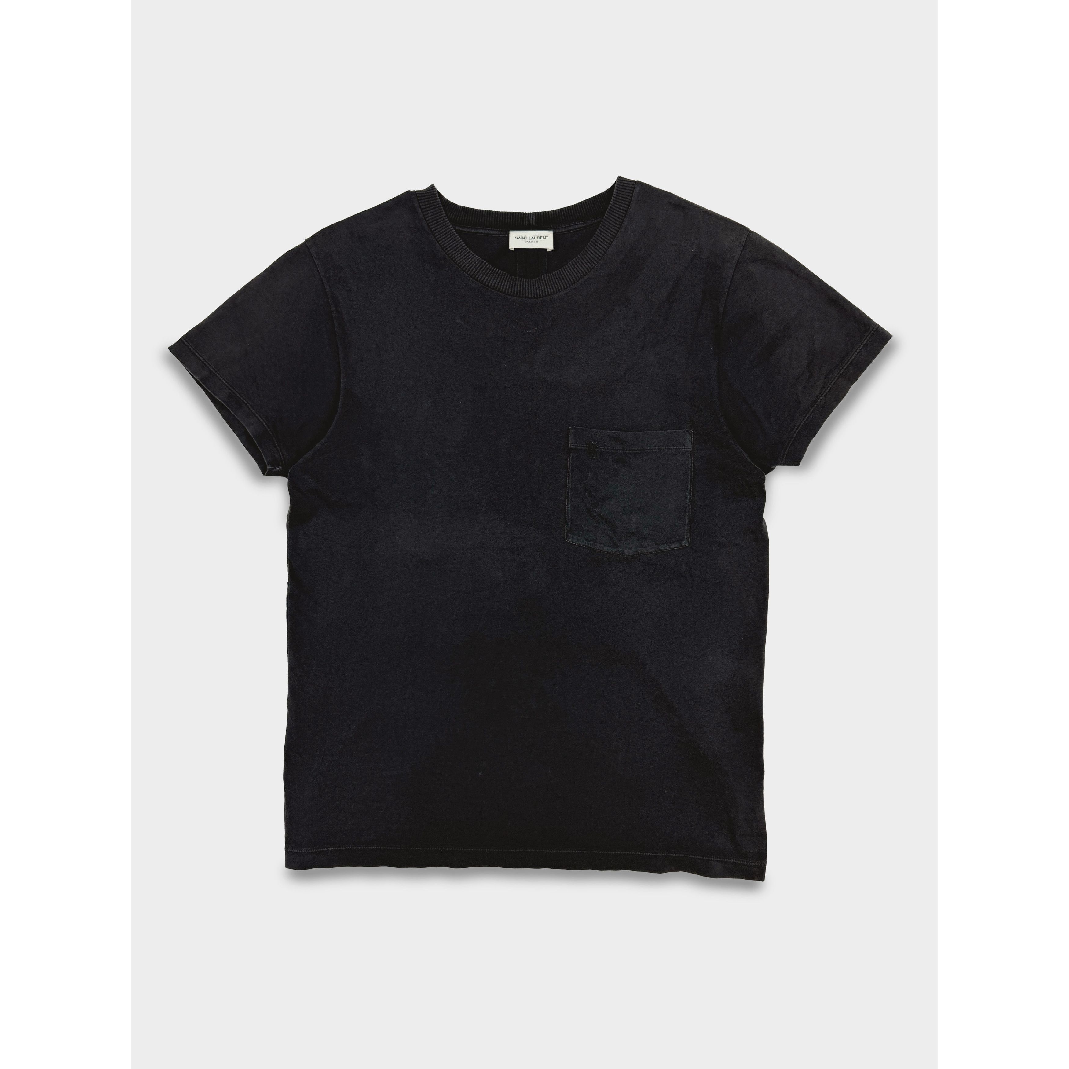 Saint Laurent Paris Saint Laurent Paris black pocket tee Size US XS / EU 42 / 0 - 1 Thumbnail