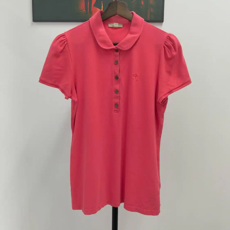 Burberry Burberry Summer Orange Cotton Short Sleeve T-Shirt Size L / US 10 / IT 46 - 1 Thumbnail