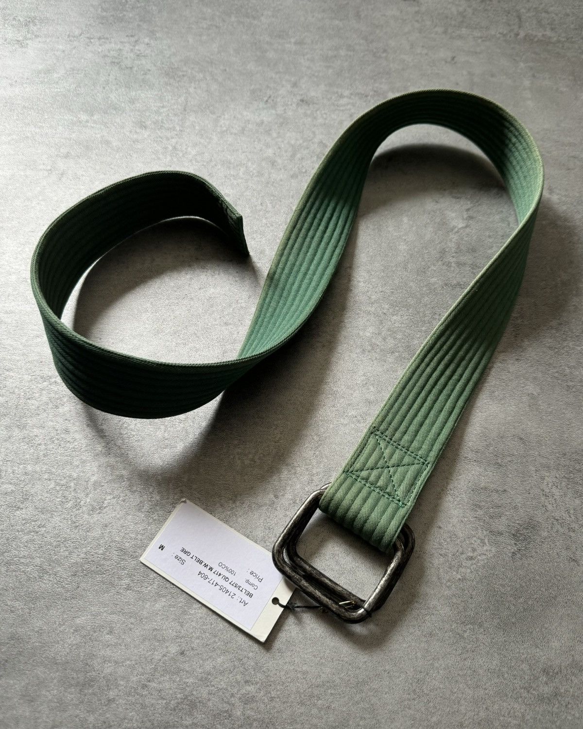 Dries Van Noten Dries Van Noten Green Smooth Belt | Grailed