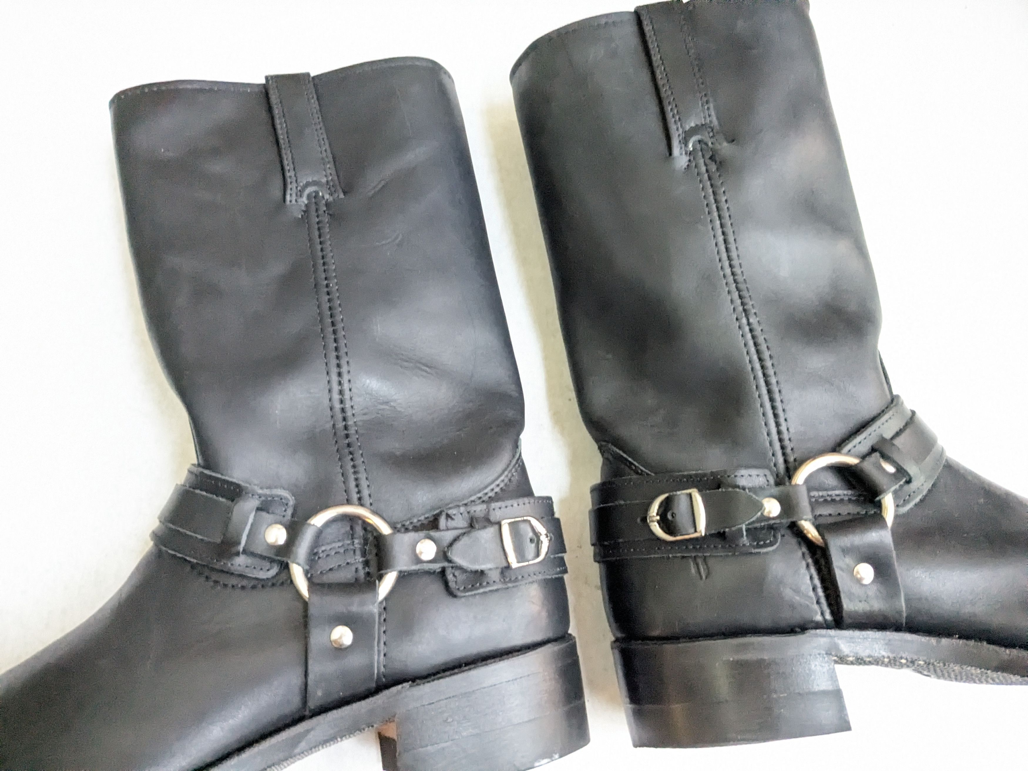 Frye Frye Harness Boots Black Leather 11 M Biker Size US 11 / EU 44 - 10 Thumbnail